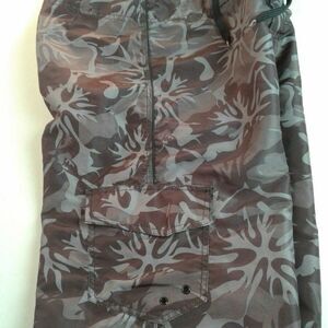 Burnside blue  Black Gray Cameo  Board  Shorts S‎